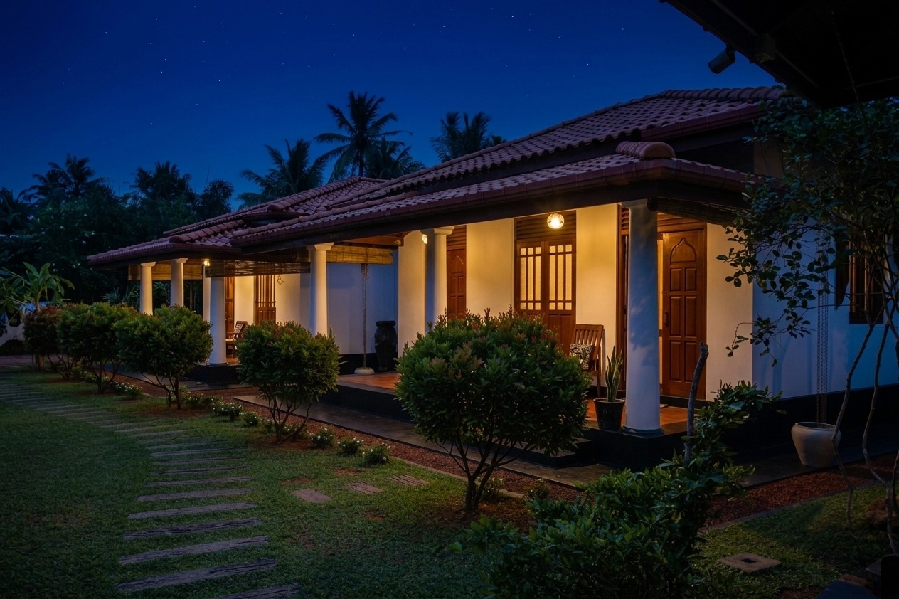 Sekkuwa Villa Exterior Night View